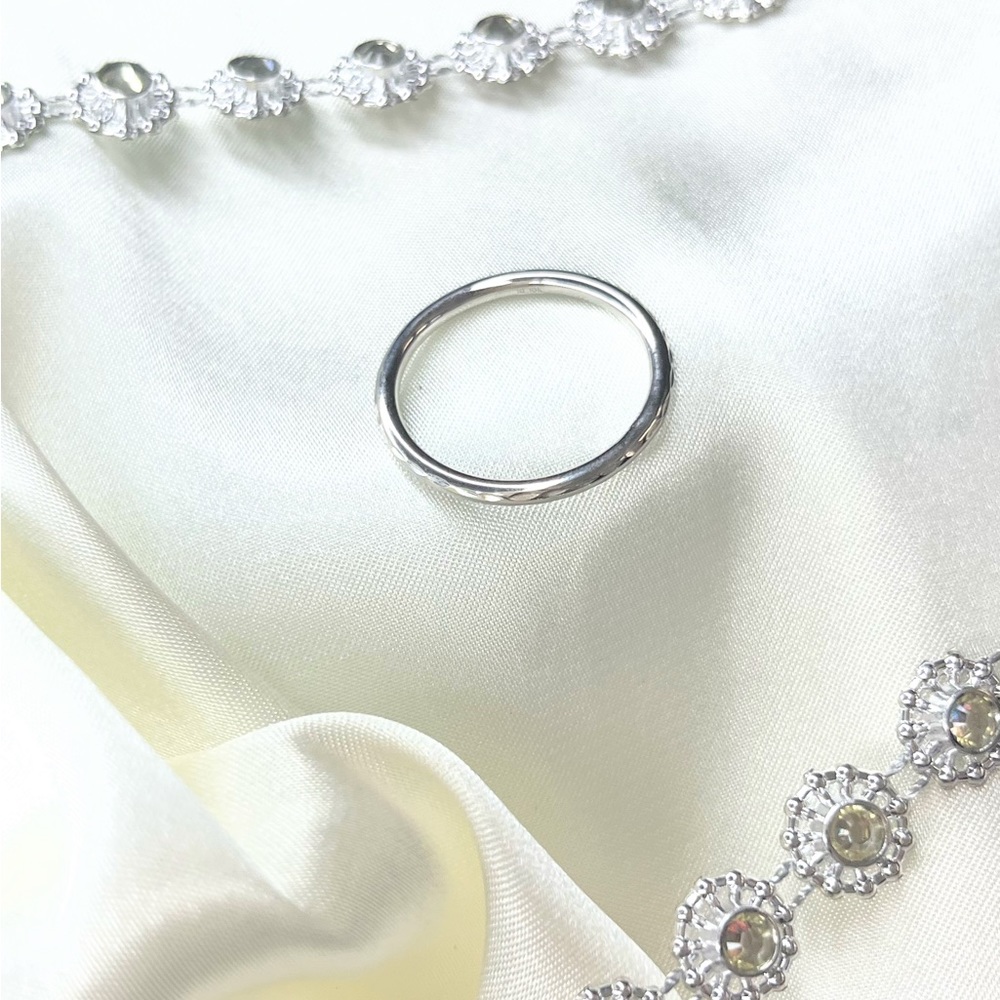 10K solid White gold ring - Picture 9 of 10